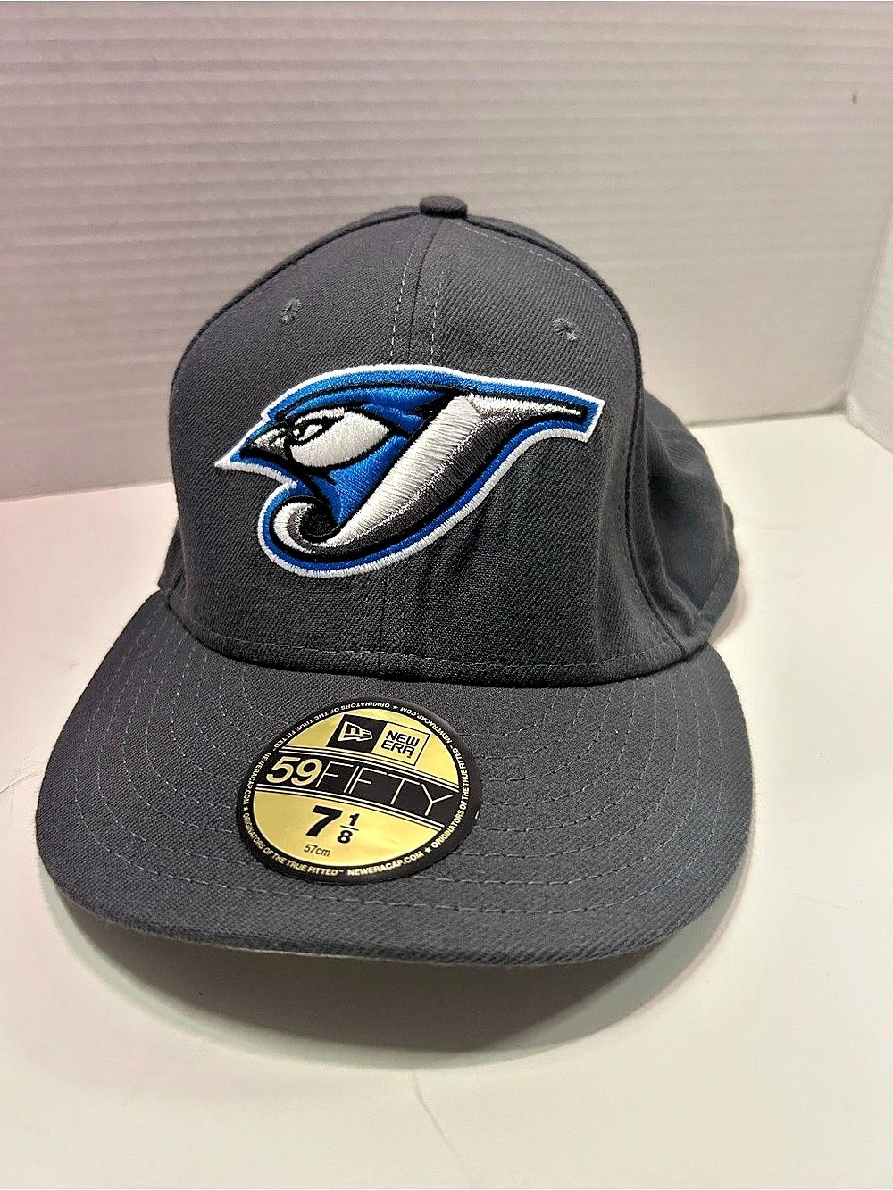 New Era Toronto Blue Jays 59FIFTY Fitted Cap Black Blue Jays 59FIFTY Cap Size 7